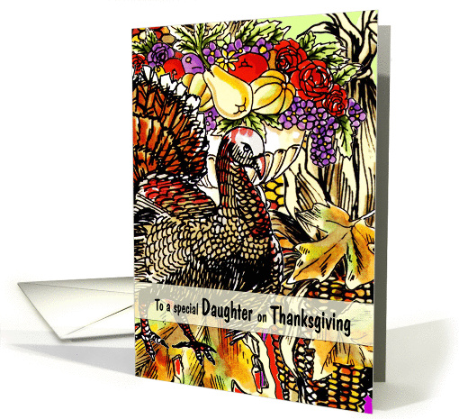To my Daughter - A Thanksgiving Autumn Scene Collage card (876792)