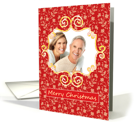 Christmas - Floral Photo card (879560)
