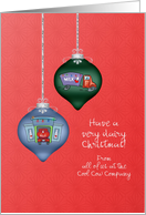 Dairy Milk Trucks - Business - Festive Holiday Ornaments card