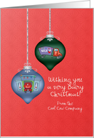 Business - Dairy - Milk Truck Ornaments card