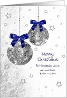 Christmas - Hair Stylist - Mirror look Ornaments card