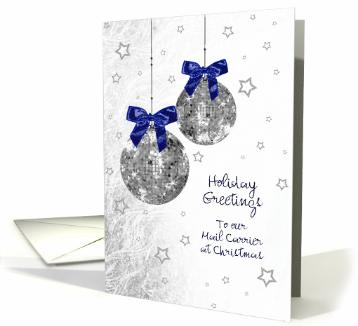 Christmas - Postal Mail Delivery - 70's Disco inspired Ornaments card