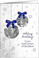 Christmas - Postal Mail Delivery - 70’s Disco inspired Ornaments card