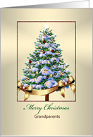 Merry Christmas Tree of Ornaments - Grandparents card