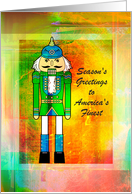 Uncommon Christmas Nutcracker - Military Soldier card