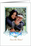 Save the Date - Wedding - Dove Frame card