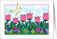 Easter to anyone - Springtime Garden Scene card