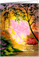 Wife on Mother’s Day - in the Forest Digital Light Painting card