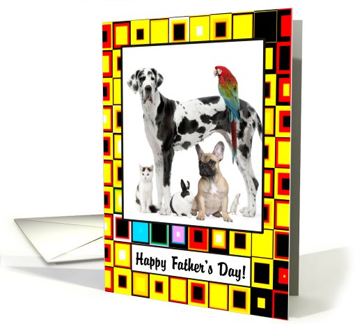 Father's Day - Geometric Pattern Photo card (921306)