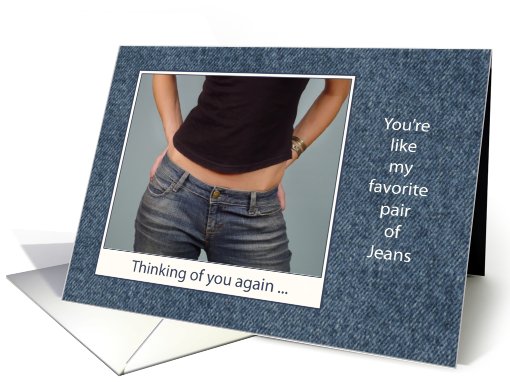 Denim Look - Thinking of you - Photo card (921565)