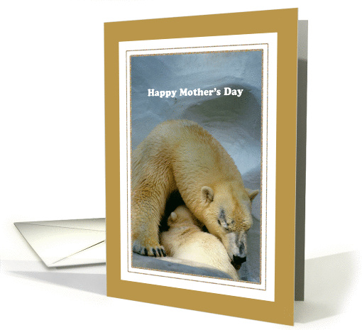 Mother's Day - Polar Bear Mom + Child card (922776)