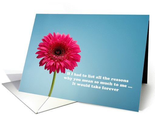 Mother's Day - Pink Flower in the Sky card (922781)