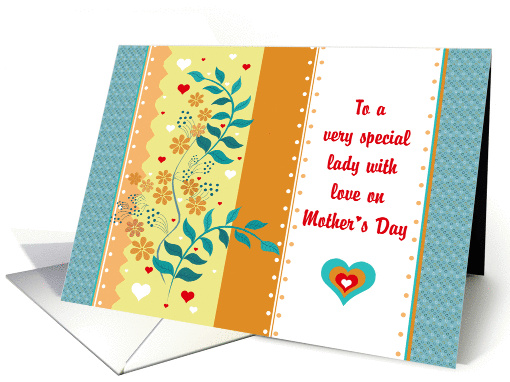 Mother's Day - Flowers + Hearts + Dots Illustration card (923953)
