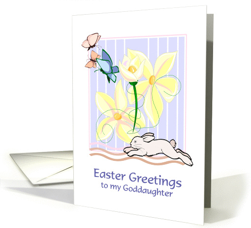 Easter - Goddaughter - Bunny Scene card (936722)