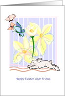 Easter - Friend - Bunny Scene card