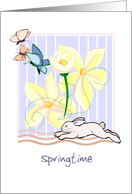 Note Card - Springtime Nature Scene card