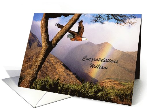 Congratulations - Eagle Scout Status - Customizable Name card (951477)