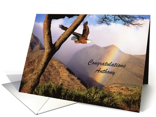 Congratulations - Eagle Scout Status - Customizable Name card (951485)