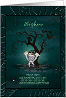 Halloween - Nephew - Haunting Child Mummy card