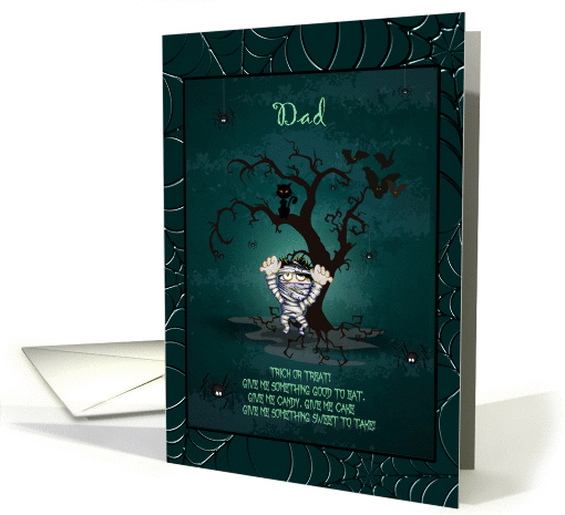 Halloween - Dad - Haunting Child Mummy card (956193)