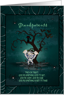 Halloween - Grandparents - Haunting Child Mummy card