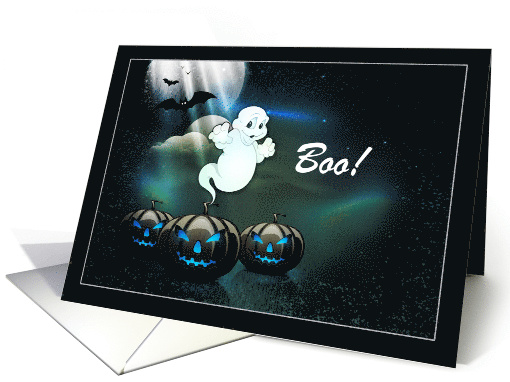 Halloween - Secret Pal - Pumpkin Ghost card (956751)