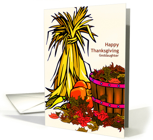 Thanksgiving - Goddaughter - Autumn Theme card (964903)