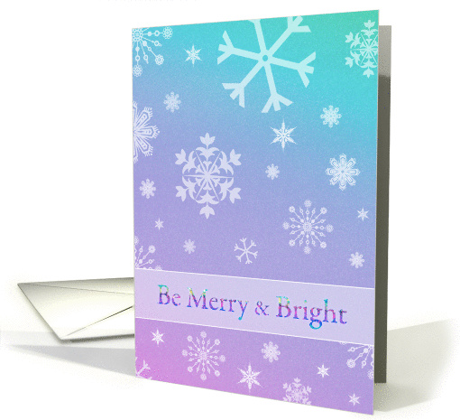 Merry & Bright - Colorful - Snowflakes card (988855)