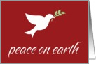 Peace Dove - Peace On Earth Red card