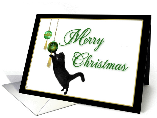 Merry Christmas-Cat card (293402)