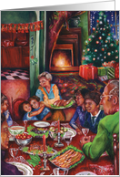 Latino Family Dinner card