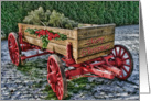 Christmas - vintage wagon card