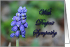 Sympathy card - floral image card