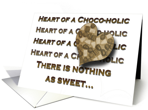 Choco-holic Friendship card (311652)