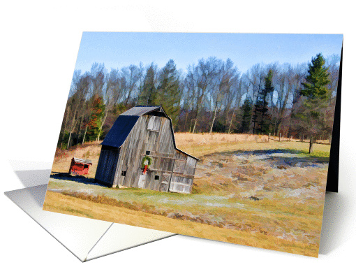Christmas on the Farm card (322733)