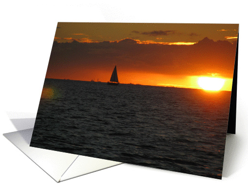 Waikiki Sunset card (292945)