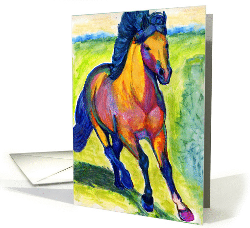 Horse Painting card (359268)
