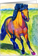Horse Painting card