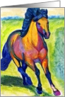 Horse Painting card