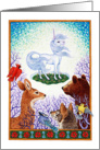 Unicorn and Animals card
