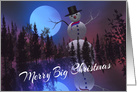 Merry Big Snowman Christmas card