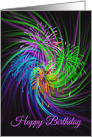 Swirls and Whirls of Birthday Colors card