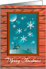 A Merry Christmas Winter Through My Window card