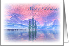 Rocky Mountain Pastel Winter Reflections card