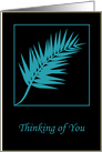 Turquoise Thoughts card