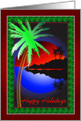 Serenity Sunset Holidays card