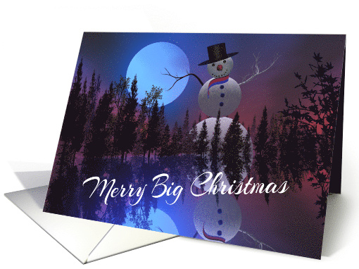 Merry Big Snowman Christmas card (1193444)