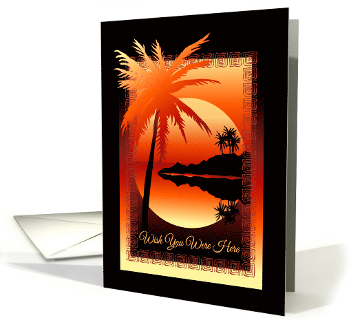 Tangerine Twilight Sunset Kissed Bay card (1465718)