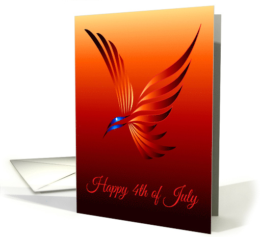 Majestic Bird In Flight Happy 4th of July card (1465902)