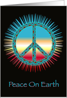 Southwestern Peace Symbol Peace On Earth card